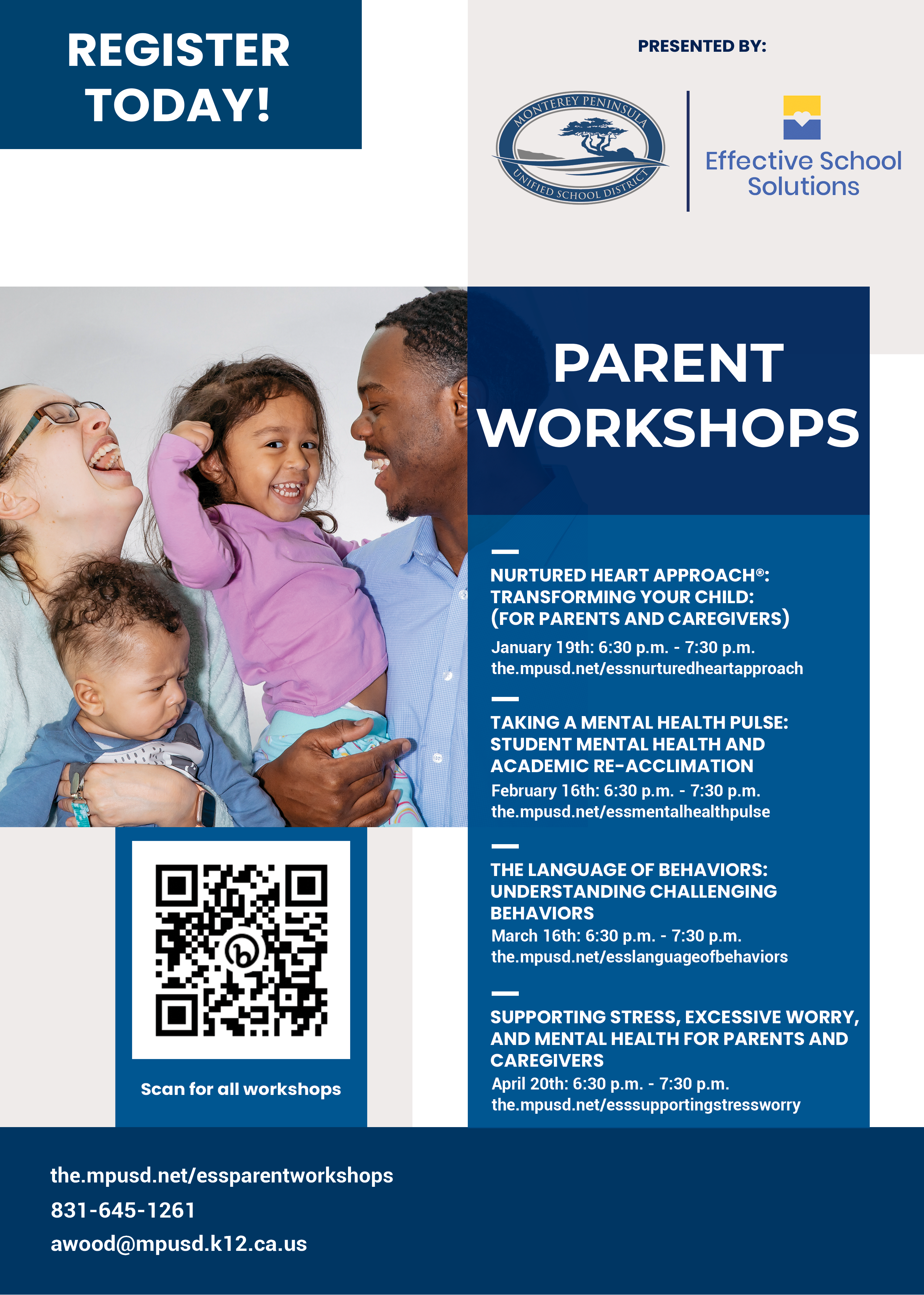 English Parent Workshop Flyer